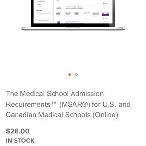 Online book for med school requirements